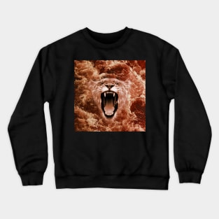 Lioness of The Jungle Fierce Zodiac Sign Graphic Design Leo Lion Crewneck Sweatshirt